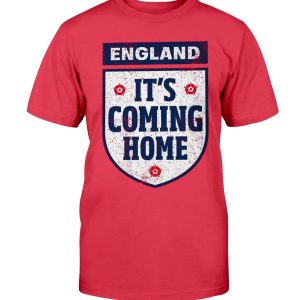 It's Coming Home England Red T-Shirt 2020 UEFA European Championship