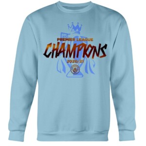 Manchester City Premier League 2020 -2021 Champions Shirt