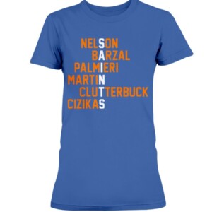 NEW YORK SAINTS NAMES SHIRT Orleans Saints - New York Islanders - Islanders name Saint Roster Brock Nelson - Mathew Barzal - Kyle Palmieri - Matt Martin - Cal Clutterbuck - Casey Cizikas