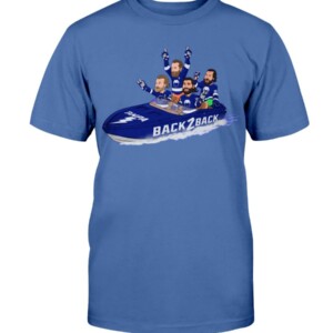 BACK 2 BACK BOAT SHIRT Patrick Maroon Nikita Kucherov Steven Stamkos Victor Hedman Tampa Bay Lightning 2021 Stanley Cup Champions