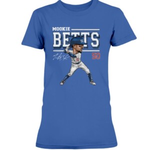 Mookie Betts Shirt Mookie Betts Cartoon Signature Los Angeles Dodgers