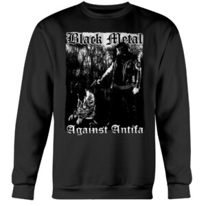Behemoth Frontman Black Metal Against Antifa Shirt