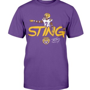 STING JR SHIRT Derek Stingley Jr LSU Tigers Football