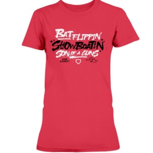 BAT FLIPPIN' SHOW BOATIN' SON OF A GUNS SHIRT Amir Garrett - Cincinnati Reds