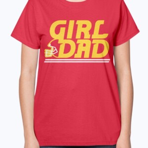KC GIRL DAD SHIRT  KANSAS CITY CHIEFS