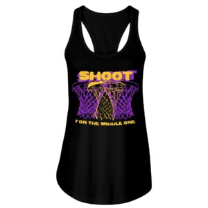 SHOOT FOR THE MIDDLE ONE SHIRT Los Angeles Lakers