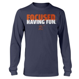 FOCUSED AND HAVING FUN SHIRT BO NIX Auburn Tigers