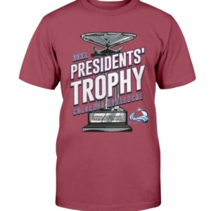 2021 Presidents' Trophy T-Shirt Colorado Avalanche