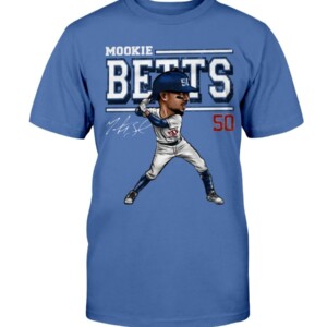 Mookie Betts Shirt Mookie Betts Cartoon Signature Los Angeles Dodgers