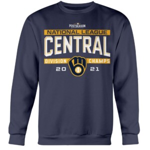 2021 NATIONAL LEAGUE Central Division Champions Shirt Milwaukee Brewers