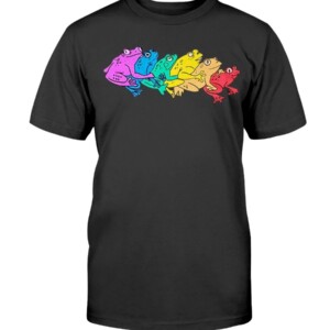 RAINBOW GAY FROG T-SHIRT LGBT