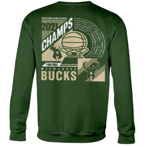 Bucks 2021 Eastern Conference Champions Team Roster T-Shirt Milwaukee Bucks  2021  Eastern Conference Champions Team Roster