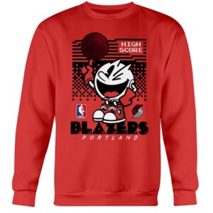 Pacman High Score Blazers Shirt Funny Pacman - Portland Trail Blazers