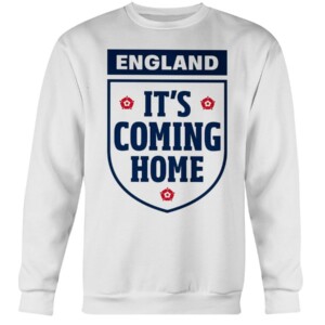 It's Coming Home England White T-Shirt 2020 UEFA European Championship
