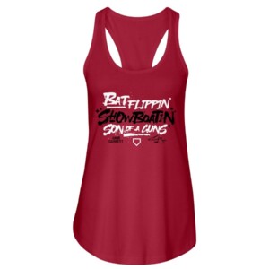 BAT FLIPPIN' SHOW BOATIN' SON OF A GUNS SHIRT Amir Garrett - Cincinnati Reds