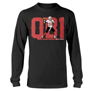 QB1 MJ T-SHIRT MAC JONES New England Patriots