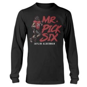 MR. PICK SIX SHIRT JAYLIN ALDERMAN Louisville Cardinals football