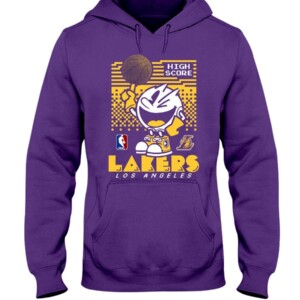 Pacman High Score Lakers Shirt Funny Pacman - Los Angeles Lakers