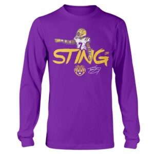 STING JR SHIRT Derek Stingley Jr LSU Tigers Football