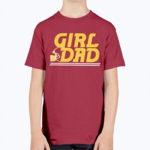KC GIRL DAD SHIRT  KANSAS CITY CHIEFS