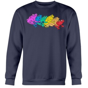 RAINBOW GAY FROG T-SHIRT LGBT