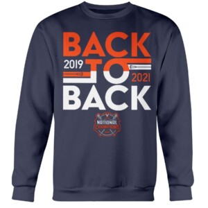 BACK-TO-BACK CHAMPS SHIRT Virginia Cavaliers Lacrosse 2021 NCAA Nation Champions
