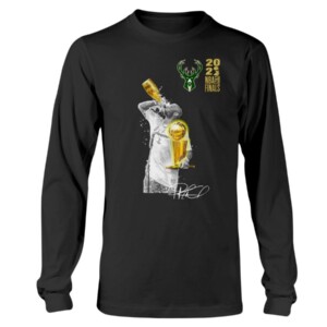 Tucker chugging and spitting out Champagne Shirt P.J. Tucker Milwaukee Bucks 2021 NBA Finals Champions