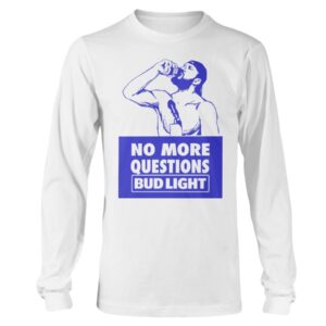 NO MORE QUESTIONS T-SHIRT BUD LIGHT NIKITA KUCHEROV Tampa Bay Lightning Tampa Bay Lightning Championship