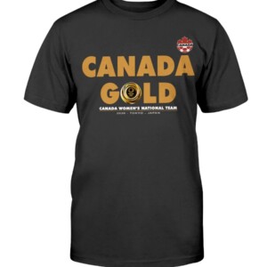 2020 Summer Olympics Women's Canada Soccer Gold Medal T-Shirt