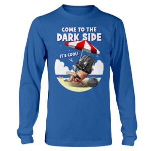 COME TO THE DARK SIDE - IT'S COOL SHIRT COOLER ON THE DARK SIDE FUNNY Darth Vader In The Sea Star Wars