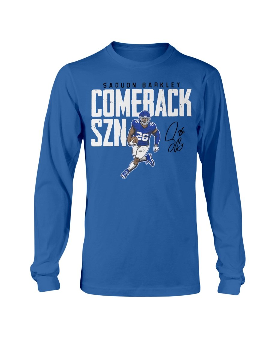 regular_b92f93e4-9b05-4e61-9024-d7cea60fbadb COMEBACK SZN SHIRT SAQUON BARKLEY New York Giants