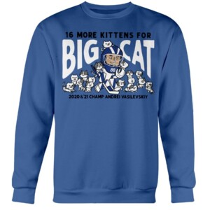 16 MORE KITTENS FOR BIG CAT SHIRT Andrei Vasilevskiy Tampa Bay Lightning 2021 Stanley Cup Champions