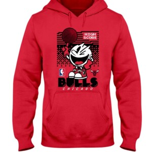 Pacman High Score Bulls Shirt Funny Pacman - Chicago Bulls