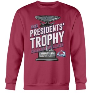 2021 Presidents' Trophy T-Shirt Colorado Avalanche