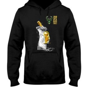 Tucker chugging and spitting out Champagne Shirt P.J. Tucker Milwaukee Bucks 2021 NBA Finals Champions