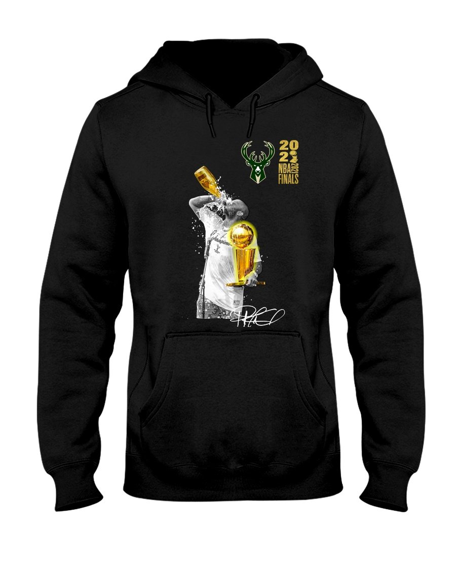 regular_bfe31161-67fd-4e71-870a-1a47c7424b23 Tucker chugging and spitting out Champagne Shirt P.J. Tucker Milwaukee Bucks 2021 NBA Finals Champions