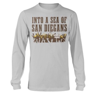 INTO A SEA OF SAN DIEGANS SHIRT San Diego Padres