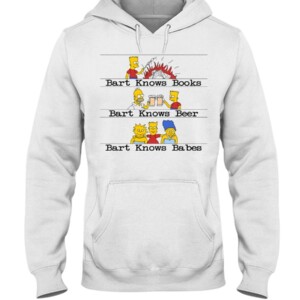 Bart Knows Books Bart Knows Beer Bart Knows Babes The Simpsons T-Shirt