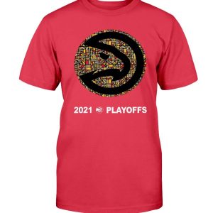 HAWKS 2021 PLAYOFFS SHIRT Hawks Stained-Glass Logo Atlanta Hawks 2021 NBA Playoffs