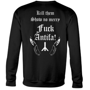 Behemoth Frontman Black Metal Against Antifa Shirt