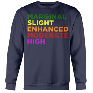 MARGINAL - SLIGHT - ENHANCCE - MODERATE - HIGH SHIRT LGBT PRIDE