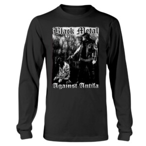 Behemoth Frontman Black Metal Against Antifa Shirt