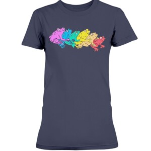 RAINBOW GAY FROG T-SHIRT LGBT