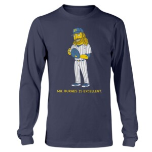 Mr. Burnes Is Excellent Shirt Corbin Burnes - Milwaukee Brewers - Funny Simpson