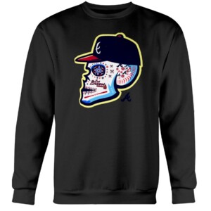 2019 Los Bravos Sugar Skull Shirt Atlanta Braves