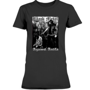 Behemoth Frontman Black Metal Against Antifa Shirt