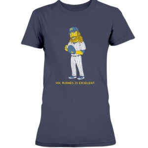 Mr. Burnes Is Excellent Shirt Corbin Burnes - Milwaukee Brewers - Funny Simpson