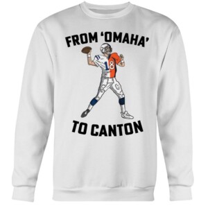 PM HOF SHIRT FROM 'OMAHA' TO CANTON Peyton Manning Indianapolis Colts Denver Broncos Tennessee volunteers football