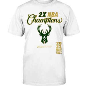 2021 Finals Champions T-Shirt 2X NBA Champions Milwaukee Bucks Locker Room 2021 NBA Finals Champions