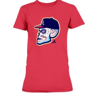 2019 Los Bravos Sugar Skull Shirt Atlanta Braves